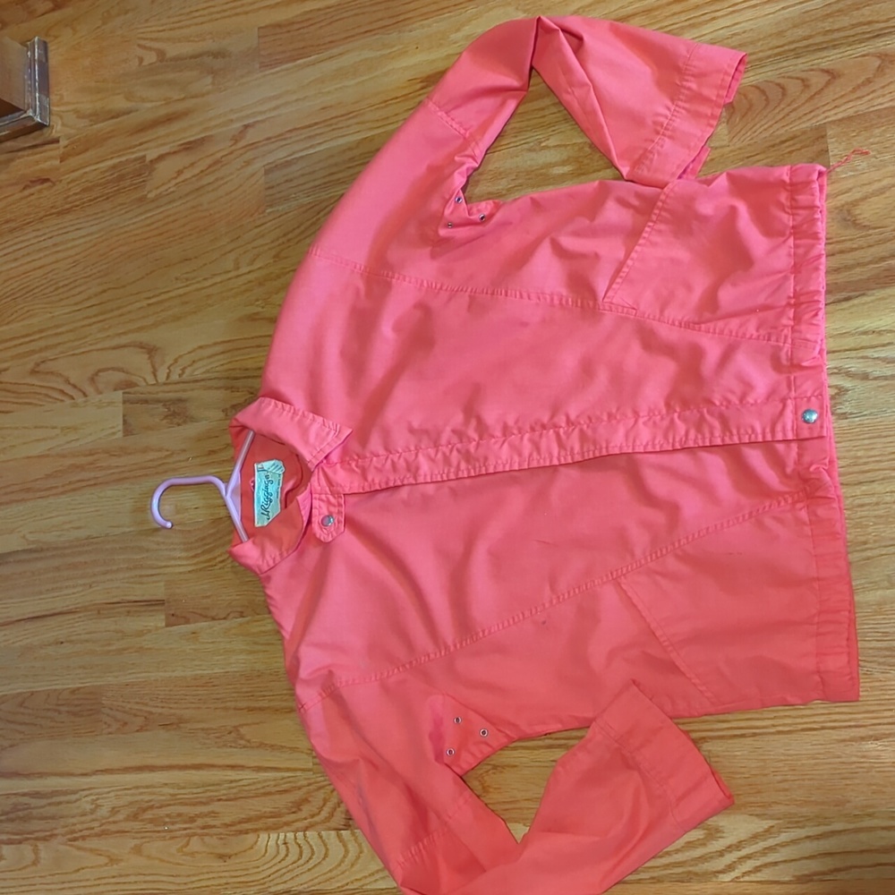 Vintage J Riggings Red Windbreaker Size Mens Large